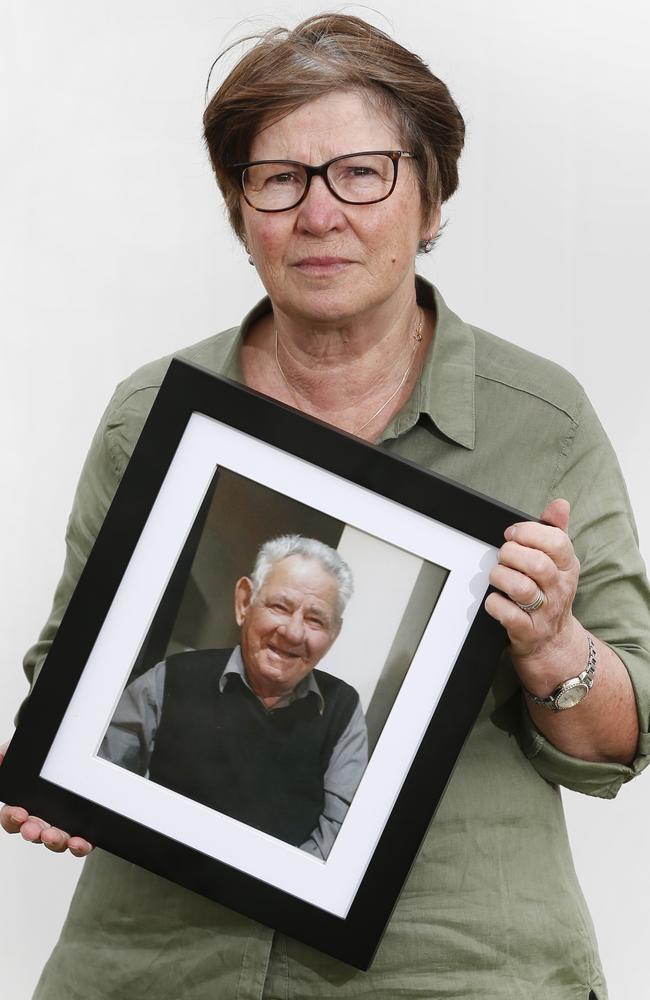 Angela Guioridis and her dad, Alexandros Alexiou. Picture: David Caird