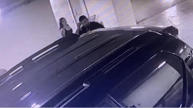 CCTV footage shows crime figure Amar Kettule leaving home in his black Toyota Prado with his girlfriend, hours before being gunned down. Picture: Supplied