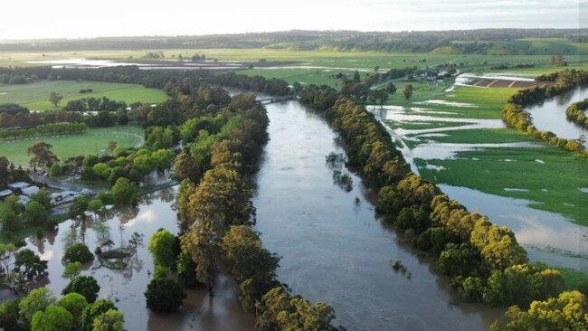 The Snowy River flood at Orbost. Picture: Tim Cotter