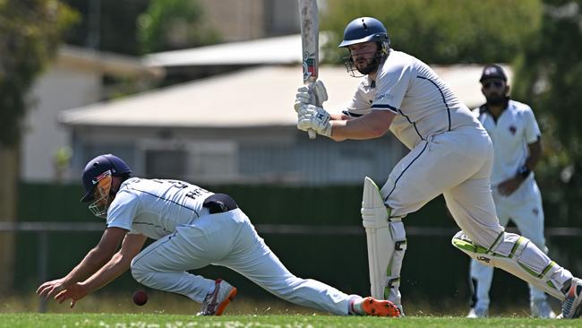 VTCA: Haig Fawkner’s Samuel Kosmak fielding in close. Picture: Andy Brownbill