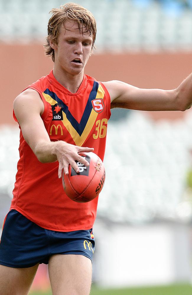 Jack Lukosius is the most exciting SA draft prospect since Matthew Pavlich, according to Kane Cornes. Picture: Roger Wyman