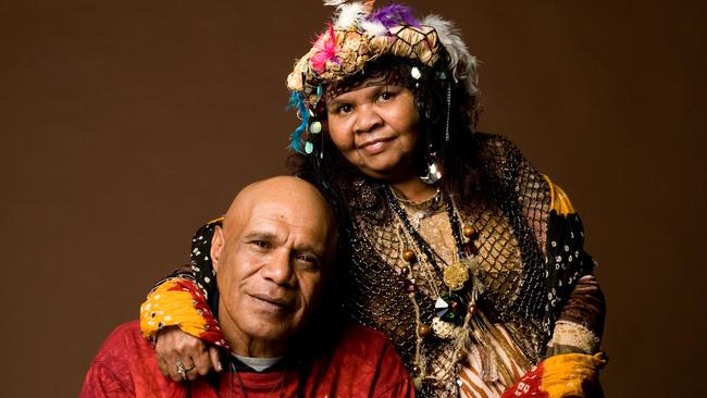 Singer-songwriter Ruby Hunter with husband Archie Roach in 2008. Picture: James Penlidis