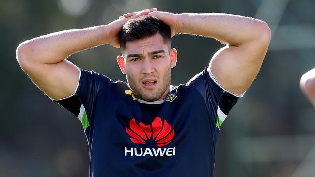 <a capiid="af186bb7d1b5ada74db50c04efa38dfc" class="capi-video">Gould verdict 'hurt' Cordner</a>                     raiders player Nick Cotric at training at Raiders Headquarters in Canberra. Picture Kym Smith