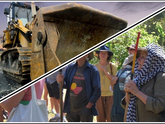 Bulldozer, gympie pyramid