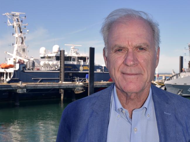 Austal chairman Richard Spencer at the company's Henderson shipyards, south of Perth.  Picture: supplied