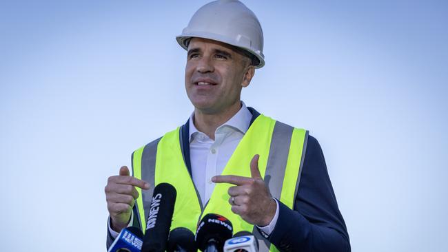 Premier Peter Malinauskas demanded the federal government “get cracking on announcing the outcome” of the surface fleet review. Picture: NCA NewsWIRE / Emma Brasier