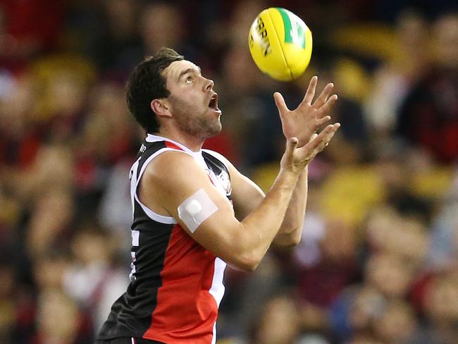 AFL Round 7. 06/05/2018. St Kilda v Melbourne at Etihad Stadium.  St Kilda's Paddy McCartin    . Pic: Michael Klein