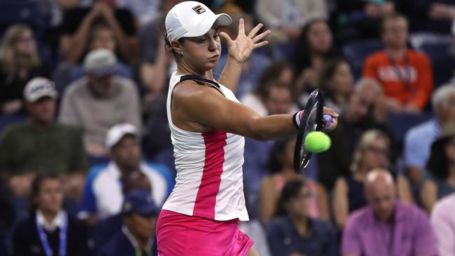 Barty goes on the attack. Picture: AFP