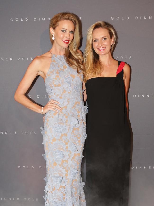 Glam and generous: Gold Dinner guests at Sydney Town Hall, Kelly Landry-Bell, Sacha Calligeros.