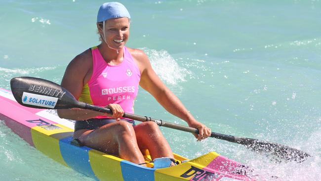 Manly's Naomi Flood back in her ironwoman days.