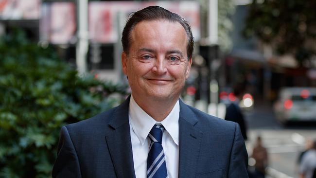 Sydney accountant Wayne Fraser leaves the Downing Centre courthouse in Sydney. Picture: Max Mason-Hubers