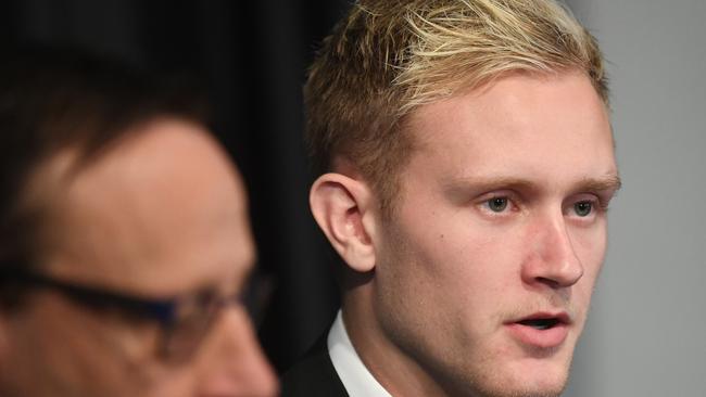 Jaidyn Stephenson was suspended for ten weeks for breaking an AFL betting ban. Picture: Julian Smith