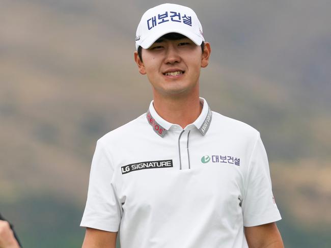 Korea’s Guntaek Koh during round three of the NZ Open. Picture: Michael Thomas / Photosport