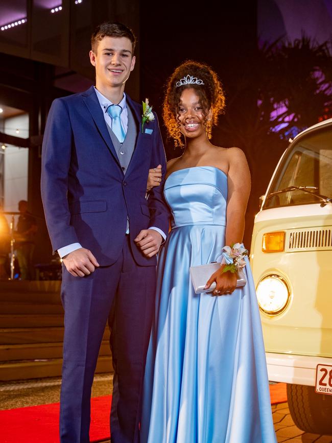 James Hardman and Shimila Hartley. King's Christian College's 2020 Formal. Photo: Supplied