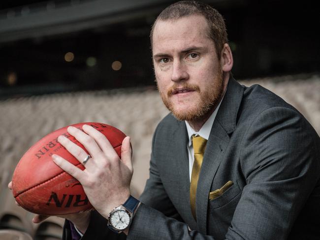 Hawthorn captain Jarryd Roughead, who has overcome melanoma after it was initially detected on his lip but later returned. Picture: Jason Edwards