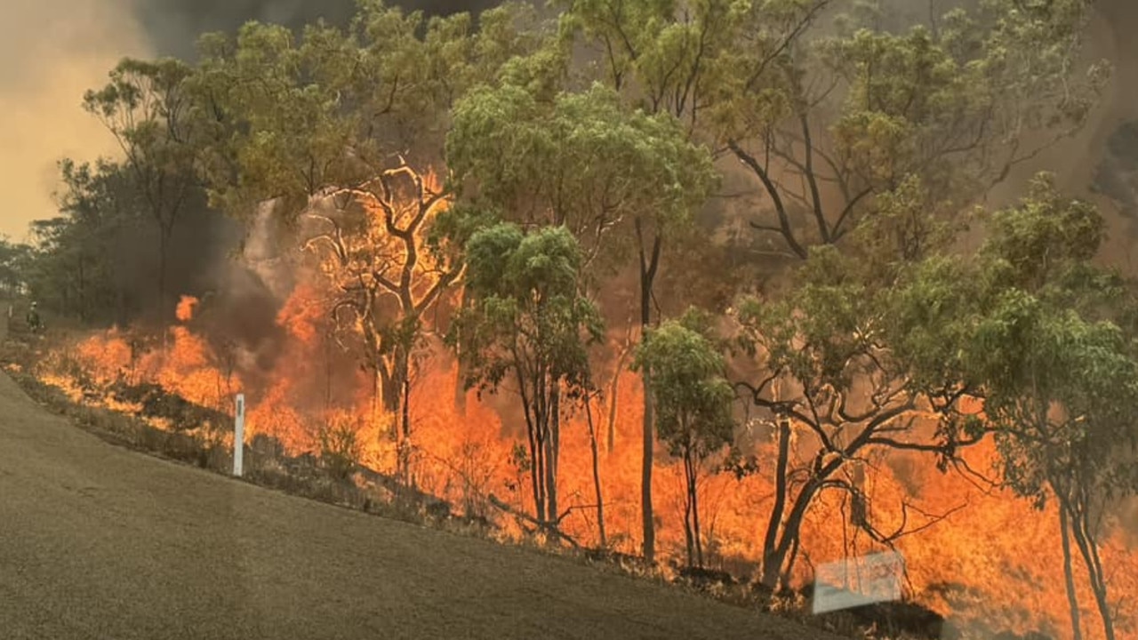 Queensland Fire Department has issued a warning for Forsayth, Georgetown and surrounding areas in response to a large fire moving toward the outback town of Forsayth. Picture: Millstream South Rural Fire Brigade