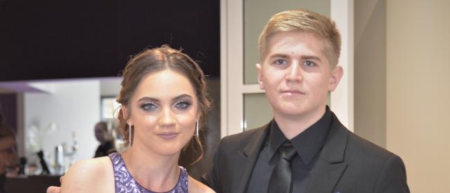 Gorgia Monz and Liam Tait Warwick State High formal 2019.