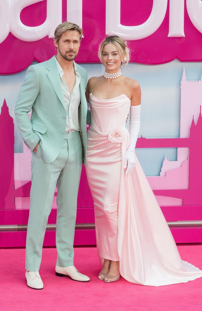 Margot Robbie and Ryan Gosling star in Barbie. Picture: Wiktor Szymanowicz/Anadolu Agency via Getty Images