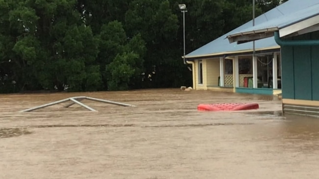 Flooding in Lismore, where the Wilsons River has reached record levels.
