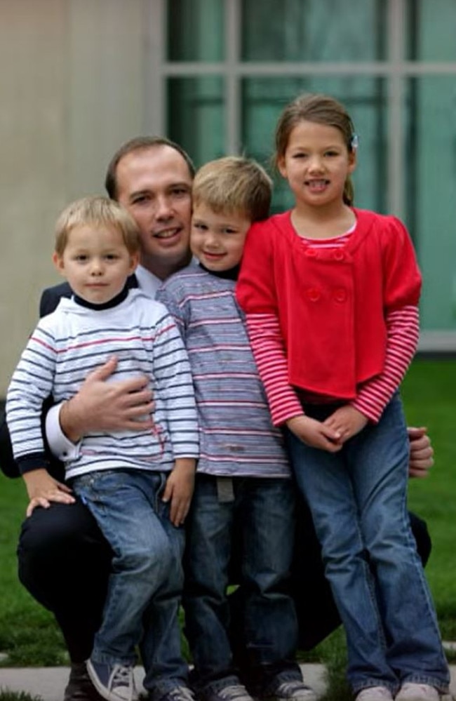 Dutton and his family. Picture: 60 Minutes