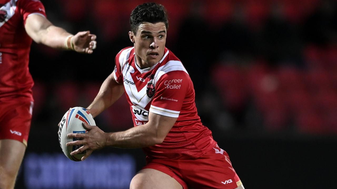 Former Storm and Broncos playmaker Brodie Croft is thriving in the Super League. (Photo by Gareth Copley/Getty Images)