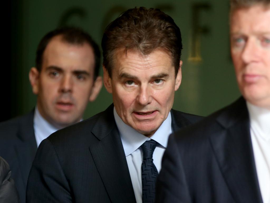 Dr Steel (centre) denies the allegations. Picture: Damian Shaw