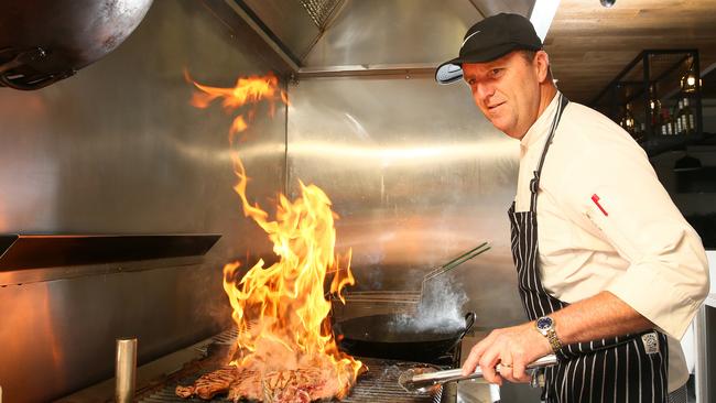 Executive Chef Aaron Stewart at Breakers Country Club Wamberal.(AAP Image/Sue Graham)