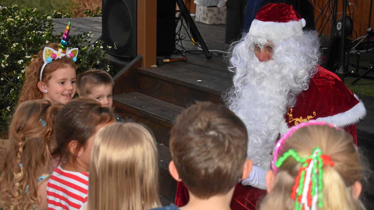 Santa popped in to say hello to all the children. Picture: Ellen Ransley