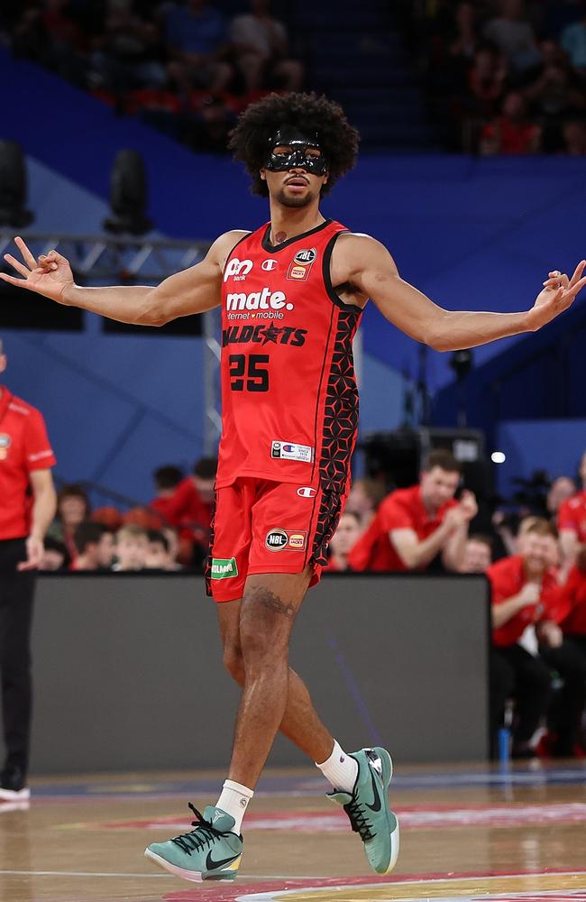 Keanu Pinder played his best game in Perth colours to defeat the Sydney Kings. Picture: Paul Kane/Getty Images)