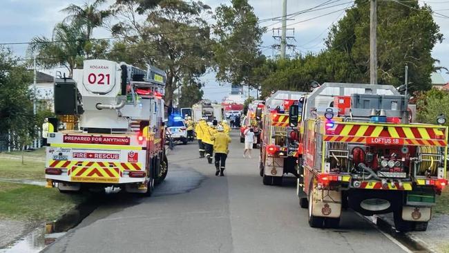 Several fire crews attended the incident. Picture: NSW Rural Fire Service