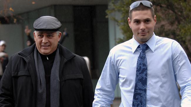 Mr Gatto with his youngest son, Justin, who died aged 34 this week.