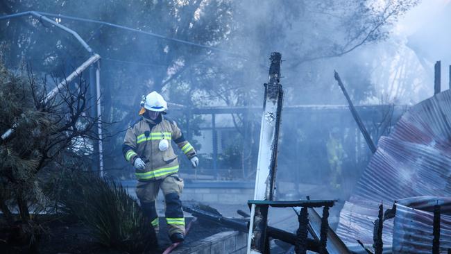 June 30 2017 The aftermath of the fire that tore through One Mile State School.