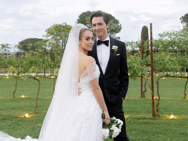 The loved-up pair on their wedding day. Picture: Instagram