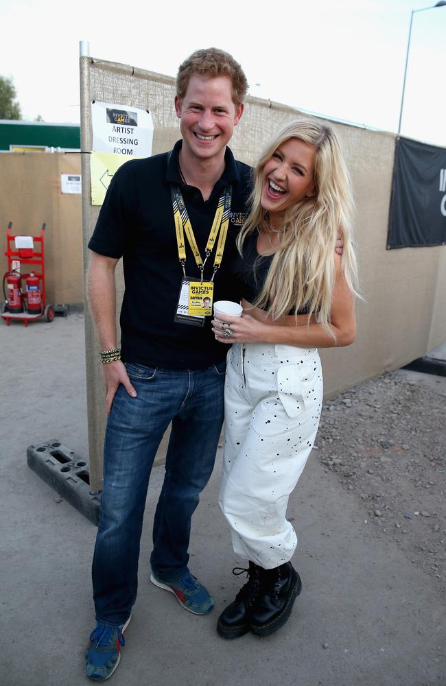 Prince Harry and British pop star Ellie Goulding are rumoured to have once kissed. Picture: Chris Jackson/Getty Images