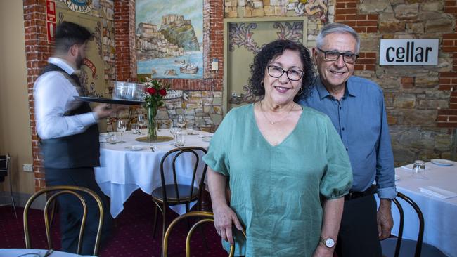 Teresa and Enzo Fazzari owners of Enzo's Ristorante which closed this year. Picture Mark Brake