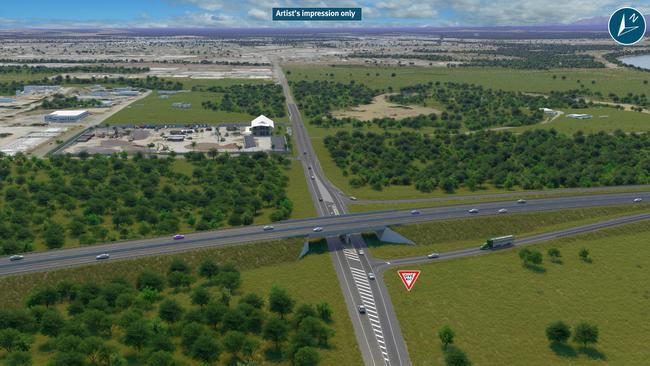 Rockhampton Ring Road – Alexandra Street overpass. PIC: TMR