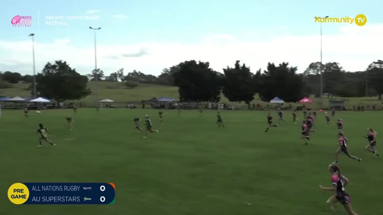 Replay: Nations United NQ v AU Superstars (U16 girls) - 2024 Pacific Youth Rugby Festival Day 1