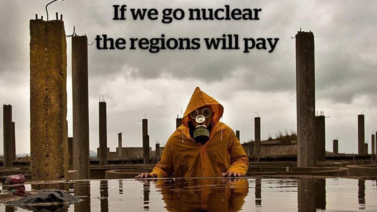 An antinuclear post shared by the Australian Manufacturing Workers’ Union. Picture: Supplied