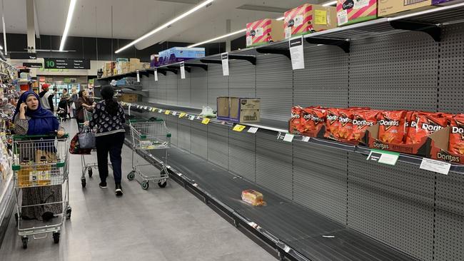 Inside Woolworths Chullora.