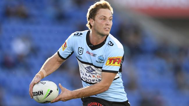 Matt Moylan has looked good at training and should start for the Sharks with Shaun Johnson injured. Picture: Getty Images.