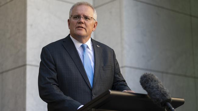 But journalists driven by Twitter’s baying for instant blame turned on the Morrison government for failing to meet its predicted four million vaccinations by the end of March. Picture: NCA NewsWire / Martin Ollman