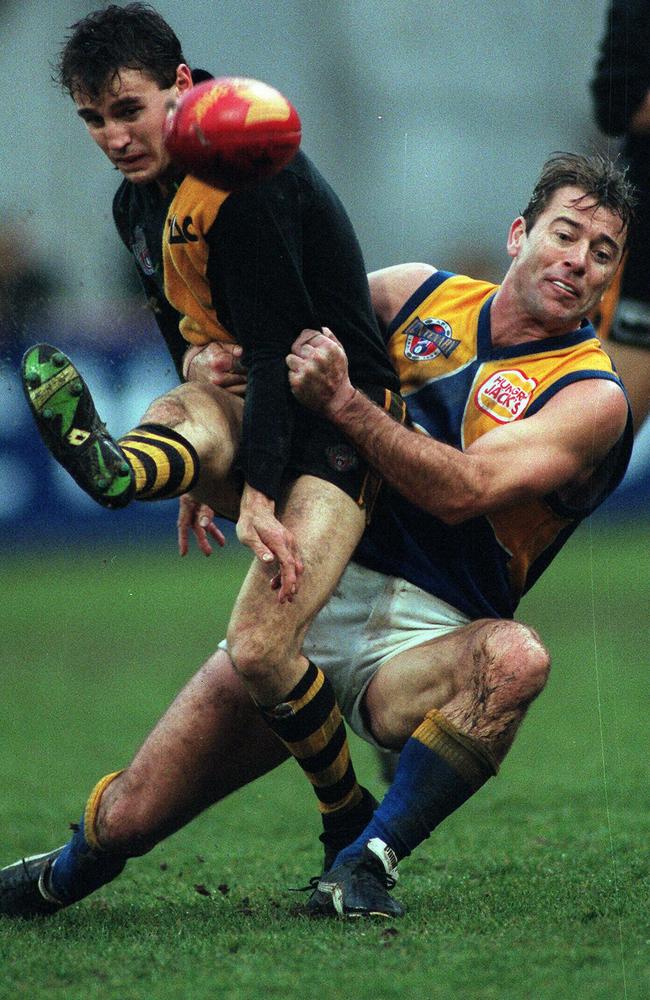 David Hart (right) in action for West Coast.