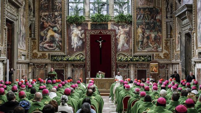 Pope Francis in the Vatican’s Apostolic Palace last Sunday, the last day of the sex abuse summit.