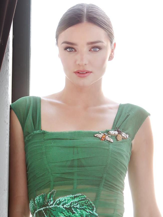 Miranda Kerr on the Next Top Model set. Picture: Richard Dobson