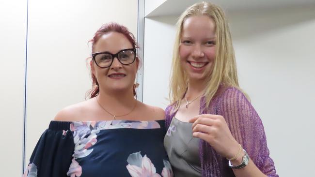 Ashlee Schofield and Rochelle Field from Kingaroy at the 2023 Kingaroy Show Dinner.