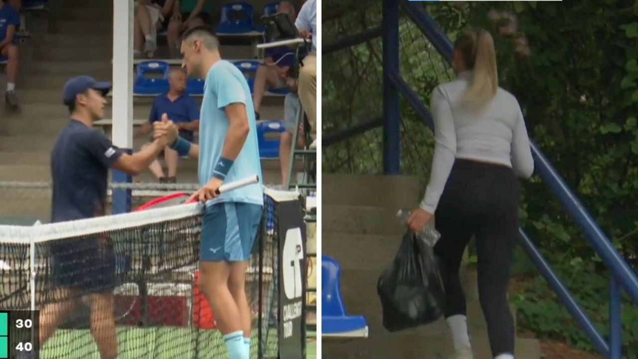 She didn't wait around for Tomic.