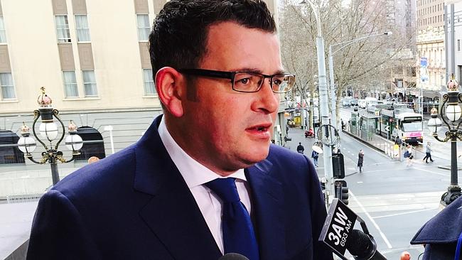 Taking a stand: Victorian Premier Daniel Andrews. AAP Image/Angus Livingston.