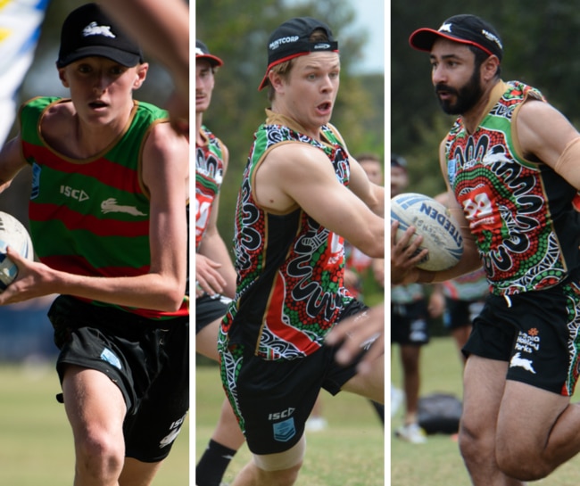 Lachie Stanfield, Luca Martin and Zac Quintal of UNSW South Sydney Open Men. Pictures: Casey Morton, Mike Muskens