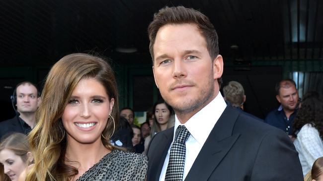 Chris Pratt, pictured with new wife Katherine Schwarzenegger, at the Avengers: Endgame world premiere. Picture: Getty