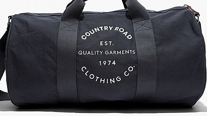 Organic cotton logo duffle, from Country Road